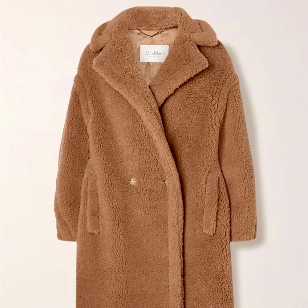 MaxMara Silk Camel Coat